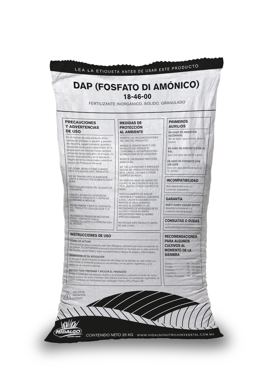 DAP 18-46-00 Formula, Hidalgo, Saco 50 KG